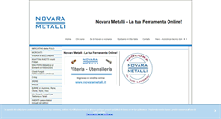 Desktop Screenshot of novarametalli.it