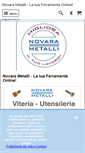 Mobile Screenshot of novarametalli.it
