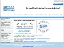 Tablet Screenshot of novarametalli.it